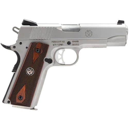 Ruger 6702 SR1911 Commander 45 ACP 4.25" 7+1 Stainless Steel Hardwood Grip Ruger 6702 SR1911 Commander 45 ACP 4.25" 7+1 Stainless Steel Hardwood Grip