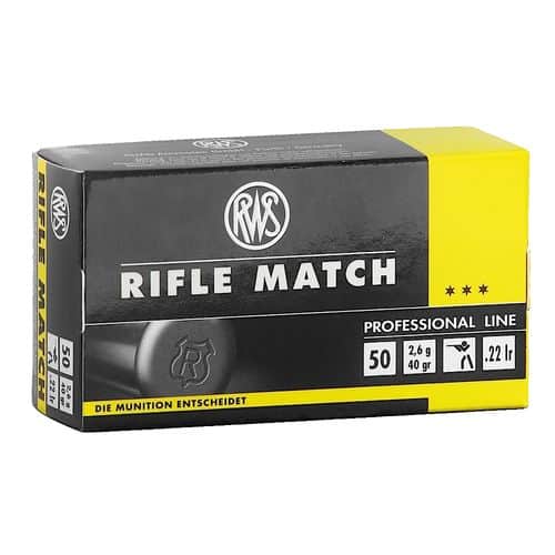 RWS/Umarex Rifle Match Professional Line 22 LR 40 gr Lead Round Nose - 2134225 RWS/Umarex Rifle Match Professional Line 22 LR 40 gr Lead Round Nose - 2134225