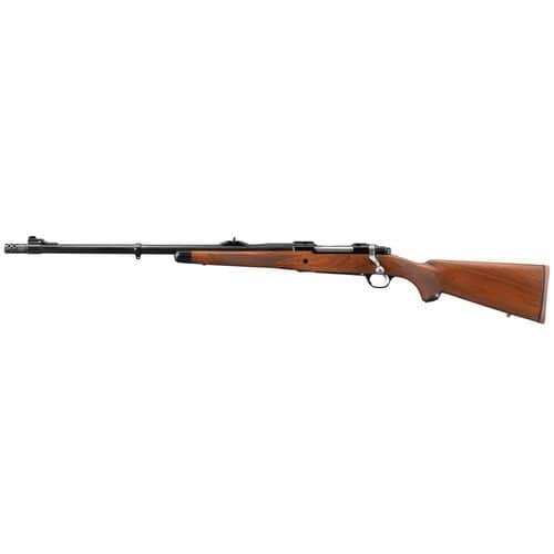 Ruger 47121 Hawkeye African 375 Ruger 3+1 23" American Walnut Satin Blued Left Hand W/Muzzle Brake Ruger 47121 Hawkeye African 375 Ruger 3+1 23" American Walnut Satin Blued Left Hand W/Muzzle Brake