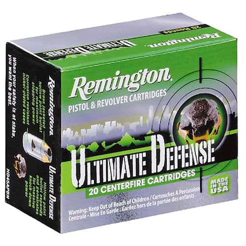 Remington Ammunition 28937 Ultimate Defense 380 ACP 102 gr Brass Jacket Hollow Point (BJHP) 20 Bx/ 25 Cs Remington Ammunition 28937 Ultimate Defense 380 ACP 102 gr Brass Jacket Hollow Point (BJHP) 20 Bx/ 25 Cs