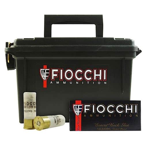 Fiocchi 12FLE00B Exacta 12 Gauge 2.75" 9 Pellets 00 Buck Shot 80 Bx/ 1 Cs Fiocchi 12FLE00B Exacta 12 Gauge 2.75" 9 Pellets 00 Buck Shot 80 Bx/ 1 Cs