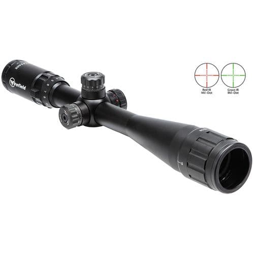 Firefield FF13044 Tactical Matte Black 4-16x42mm AO 1" Tube Illuminated Red/Green Mil-Dot Reticle Firefield FF13044 Tactical Matte Black 4-16x42mm AO 1" Tube Illuminated Red/Green Mil-Dot Reticle