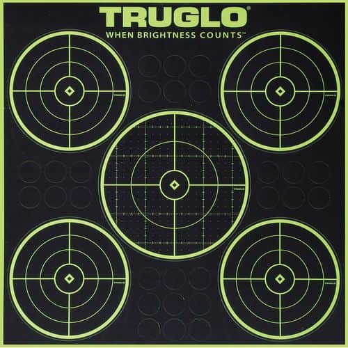 Truglo TG-11A6 Tru-See Self-Adhesive Paper 5-Bullseye Black/Green 6 Per Pkg Truglo TG-11A6 Tru-See Self-Adhesive Paper 5-Bullseye Black/Green 6 Per Pkg