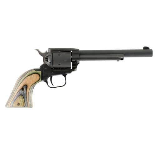 Heritage Mfg SRR22MBS6 Rough Rider 22 LR,22 WMR 6rd 6.50" Overall Black Steel with Camo Laminate Grip Heritage Mfg SRR22MBS6 Rough Rider 22 LR,22 WMR 6rd 6.50" Overall Black Steel with Camo Laminate Grip