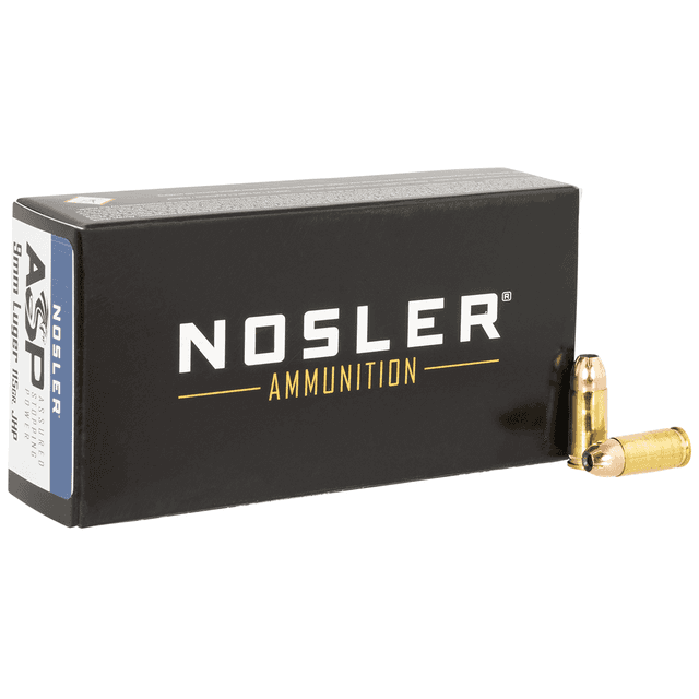 Nosler 51017 Match Grade 9mm Luger +P 115 gr Jacketed Hollow Point (JHP) 50 Bx/ 10 Cs Nosler 51017 Match Grade 9mm Luger +P 115 gr Jacketed Hollow Point (JHP) 50 Bx/ 10 Cs