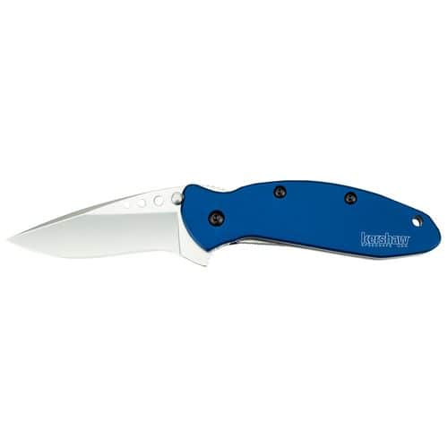 Kershaw 1620NB Scallion 2.40" Drop Point Plain Bead Blasted 420HC Steel Navy Blue Anodized Aluminum Handle Folding Kershaw 1620NB Scallion 2.40" Drop Point Plain Bead Blasted 420HC Steel Navy Blue Anodized Aluminum Handle Folding