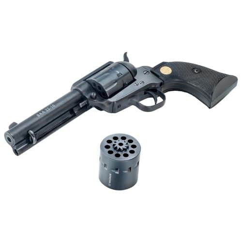 Chiappa Firearms 340170D SAA 1873 Dual Cylinder 22 LR, 22 Mag 10rd 7.50" Overall Blued Steel with Black Polymer Grip Chiappa Firearms 340170D SAA 1873 Dual Cylinder 22 LR, 22 Mag 10rd 7.50" Overall Blued Steel with Black Polymer Grip