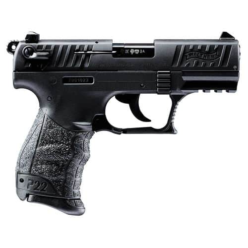 Walther Arms 5120333 P22 *CA Compliant 22 LR 3.40" 10+1 Black Tenifer Black Polymer Grip Walther Arms 5120333 P22 *CA Compliant 22 LR 3.40" 10+1 Black Tenifer Black Polymer Grip