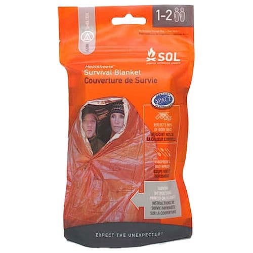 Survive Outdoors Longer 01401701 SOL Survival Blanket Waterproof 60" x 96" Survive Outdoors Longer 01401701 SOL Survival Blanket Waterproof 60" x 96"