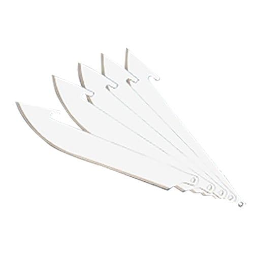 Outdoor Edge RR6 RazorLite Replacement Blades Drop Point 3.50" 420J2 Stainless Steel Blade Silver 6 Blades Outdoor Edge RR6 RazorLite Replacement Blades Drop Point 3.50" 420J2 Stainless Steel Blade Silver 6 Blades