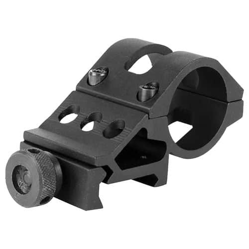 Aim Sports MT027 Tactical Ring Mount Picatinny Rail Offset 1" Black Anodized Aluminum 2 Aim Sports MT027 Tactical Ring Mount Picatinny Rail Offset 1" Black Anodized Aluminum 2