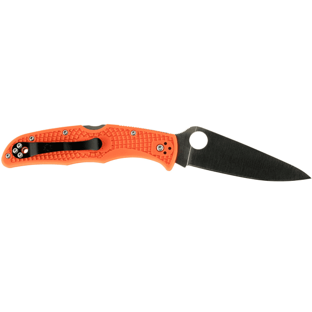 Spyderco Endura 4 Lightweight Folding Knife, 3.75" Clip Point Plain VG-10 SS Blade Orange Bi-Directional Texturing FRN Handle Includes Pocket Clip - C10FPOR Spyderco Endura 4 Lightweight Folding Knife, 3.75" Clip Point Plain VG-10 SS Blade Orange Bi-Directional Texturing FRN Handle Includes Pocket Clip - C10FPOR