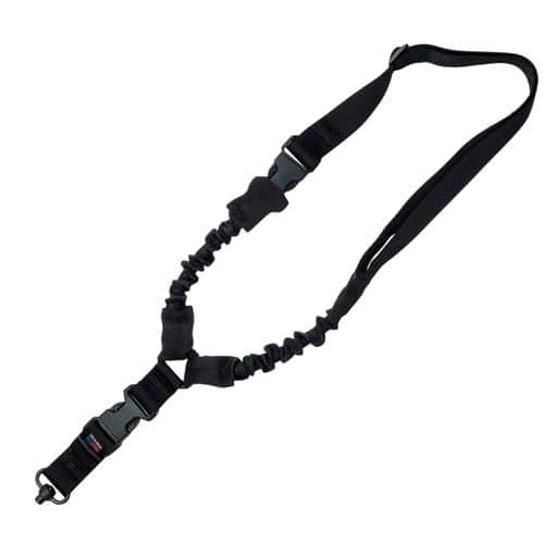 Grovtec US Inc GTSL52 Bungee Sling with Push Button Swivel Single-Point Black Elastic for Rifle/Shotgun Grovtec US Inc GTSL52 Bungee Sling with Push Button Swivel Single-Point Black Elastic for Rifle/Shotgun