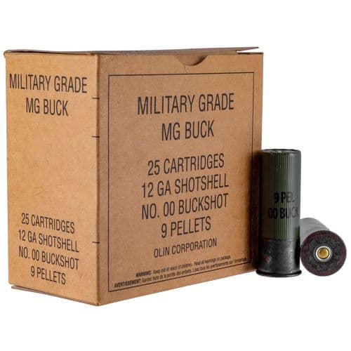 Winchester Ammo Q1544VP Military Grade 12 Gauge 2.75" 9 Pellets 00 Buck Shot 25 Bx/ 10 Cs (Value Pack) Winchester Ammo Q1544VP Military Grade 12 Gauge 2.75" 9 Pellets 00 Buck Shot 25 Bx/ 10 Cs (Value Pack)