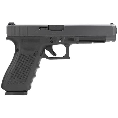 Glock PG4130101 G41 Gen4 45 ACP 5.31" 10+1 Black Steel Slide Black Interchangeable Backstrap Grip Fixed Sights Glock PG4130101 G41 Gen4 45 ACP 5.31" 10+1 Black Steel Slide Black Interchangeable Backstrap Grip Fixed Sights