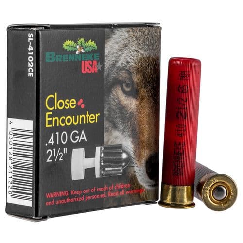 Brenneke SL4102CE Close Encounter 410 Gauge 2.5" 1/4 oz Sabot Slug Shot 5 Bx/ 90 Cs Brenneke SL4102CE Close Encounter 410 Gauge 2.5" 1/4 oz Sabot Slug Shot 5 Bx/ 90 Cs