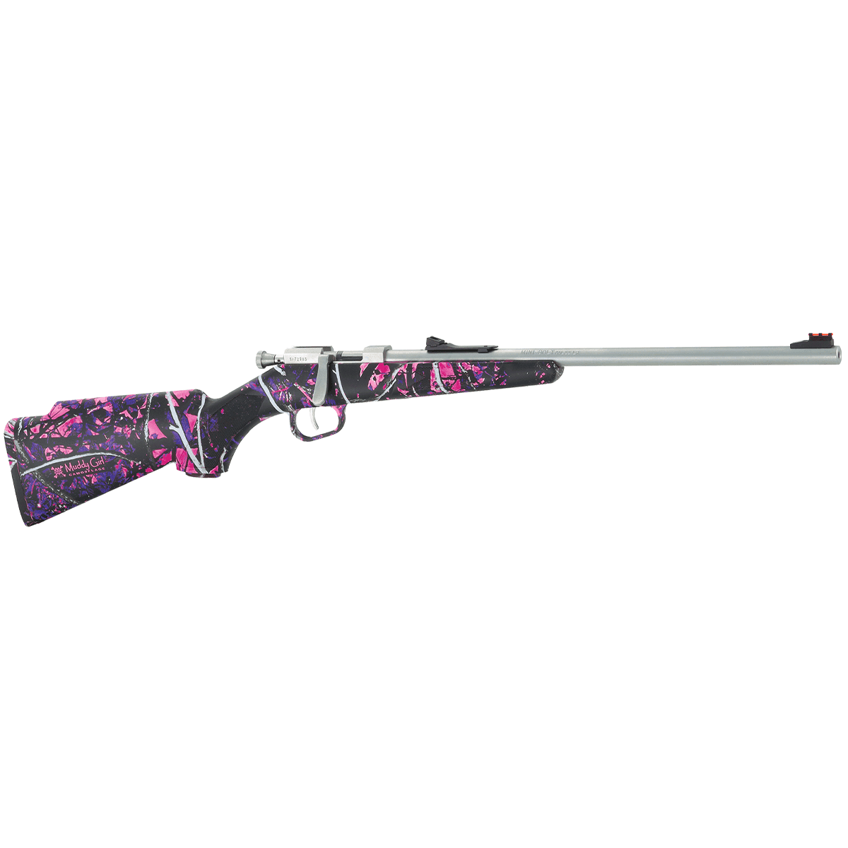 Henry H005MG Mini Bolt Youth 22 Short,Long,LR 1 16.25" Matte Stainless Muddy Girl Right Hand Henry H005MG Mini Bolt Youth 22 Short,Long,LR 1 16.25" Matte Stainless Muddy Girl Right Hand