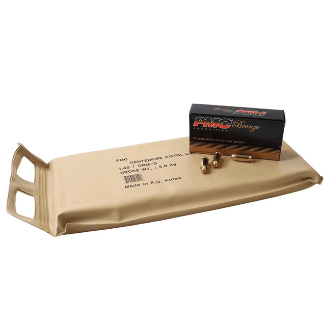 PMC 40DBP Bronze Battle Pack 40 S&W 165 gr Full Metal Jacket (FMJ) 300 Bx/ 3 Cs PMC 40DBP Bronze Battle Pack 40 S&W 165 gr Full Metal Jacket (FMJ) 300 Bx/ 3 Cs