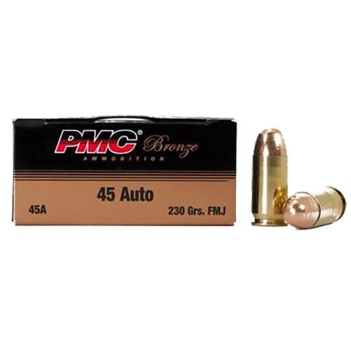 PMC 45ABP Bronze Battle Pack 45 ACP 230 gr Full Metal Jacket (FMJ) 250 Bx/ 3 Cs PMC 45ABP Bronze Battle Pack 45 ACP 230 gr Full Metal Jacket (FMJ) 250 Bx/ 3 Cs
