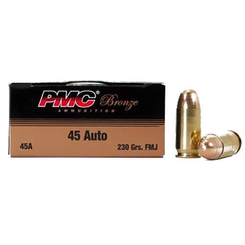 PMC 45ABP Bronze Battle Pack 45 ACP 230 gr Full Metal Jacket (FMJ) 250 Bx/ 3 Cs PMC 45ABP Bronze Battle Pack 45 ACP 230 gr Full Metal Jacket (FMJ) 250 Bx/ 3 Cs
