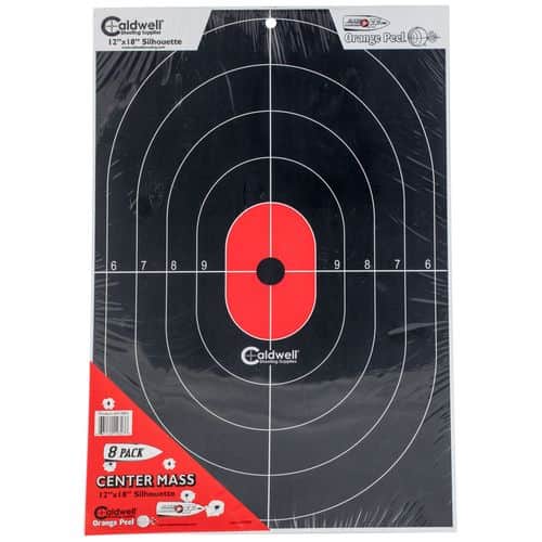 Caldwell 412803 Silhouette Center Mass Hanging Heavy Card Stock Target 12" x 18" 8 Per Pack Caldwell 412803 Silhouette Center Mass Hanging Heavy Card Stock Target 12" x 18" 8 Per Pack
