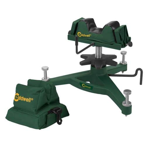 Caldwell 383640 Rock Front Shooting Rest Padded Rear Filled Canvas Bag Combo Grn Caldwell 383640 Rock Front Shooting Rest Padded Rear Filled Canvas Bag Combo Grn