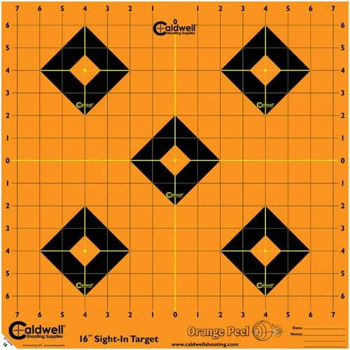 Caldwell 495253 Orange Peel Sight-In Self-Adhesive Paper 5-Diamond Black/Orange 5 Pack Caldwell 495253 Orange Peel Sight-In Self-Adhesive Paper 5-Diamond Black/Orange 5 Pack