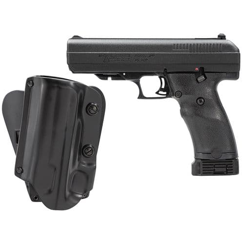 Hi-Point 34510M5X JHP45 45 ACP 4.50" 9+1 Black Black Steel Slide Black Polymer Grip w/Galco M5X Holster Hi-Point 34510M5X JHP45 45 ACP 4.50" 9+1 Black Black Steel Slide Black Polymer Grip w/Galco M5X Holster