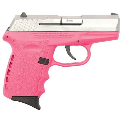 SCCY Industries CPX2TTPK CPX-2 9mm Luger 3.10" 10+1 Stainless Steel Slide Pink Polymer Grip No Manual Safety SCCY Industries CPX2TTPK CPX-2 9mm Luger 3.10" 10+1 Stainless Steel Slide Pink Polymer Grip No Manual Safety