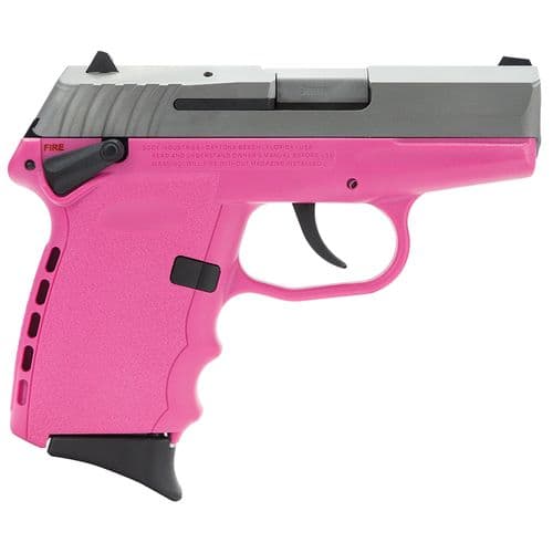 SCCY Industries CPX1TTPK CPX-1 9mm Luger 3.10" 10+1 Stainless Steel Slide Pink Polymer Grip SCCY Industries CPX1TTPK CPX-1 9mm Luger 3.10" 10+1 Stainless Steel Slide Pink Polymer Grip