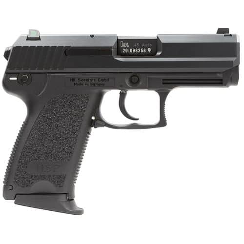 HK 81000343 USP Compact V1 45 ACP 3.78" 8+1 (3) Black Black Steel Slide Black Polymer Grip Night Sights HK 81000343 USP Compact V1 45 ACP 3.78" 8+1 (3) Black Black Steel Slide Black Polymer Grip Night Sights