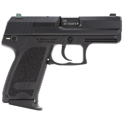 HK 81000330 USP Compact V1 9mm Luger 3.58" 13+1 (3) Black Blued Steel Slide Black Polymer Grip Night Sights HK 81000330 USP Compact V1 9mm Luger 3.58" 13+1 (3) Black Blued Steel Slide Black Polymer Grip Night Sights