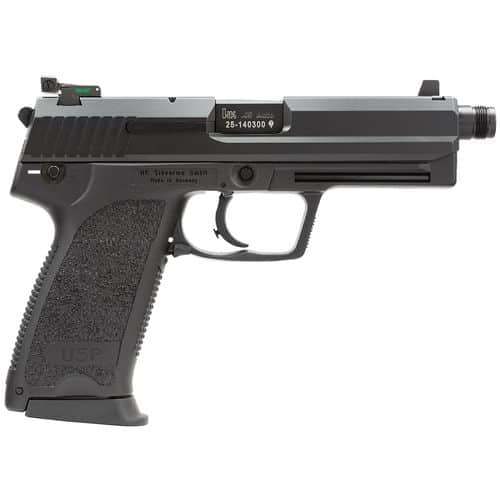 HK 81000351 USP Tactical V1 45 ACP 5.09" 12+1 (3) Black Black Steel Slide Black Polymer Grip Adj Night Sights HK 81000351 USP Tactical V1 45 ACP 5.09" 12+1 (3) Black Black Steel Slide Black Polymer Grip Adj Night Sights