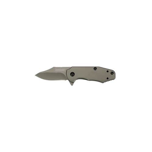 Kershaw 3560 Ember 2" Drop Point Plain TiCN Gray 8Cr13MoV/TiCN Gray Stainless Steel Handle Folding Kershaw 3560 Ember 2" Drop Point Plain TiCN Gray 8Cr13MoV/TiCN Gray Stainless Steel Handle Folding