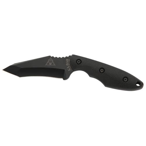 Ka-Bar 2486 TDI Hell Fire 3.56" Fixed Recurve Tanto Plain 1095 Cro-Van Blade Black Ultramid Handle Ka-Bar 2486 TDI Hell Fire 3.56" Fixed Recurve Tanto Plain 1095 Cro-Van Blade Black Ultramid Handle
