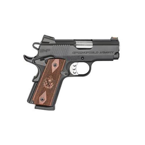 Springfield Armory 1911 A1 EMP 9mm Compact LW Black with Cocobolo Grips Springfield Armory 1911 A1 EMP 9mm Compact LW Black with Cocobolo Grips