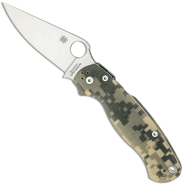 Spyderco C81GPCMO2 Para Military 2 3.45" Folding Drop Point Blade Knife Spyderco C81GPCMO2 Para Military 2 3.45" Folding Drop Point Blade Knife