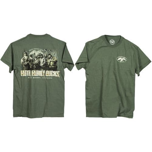 Duck Commander DSFFD06 Faith.Family.Ducks. Moss Green Short Sleeve Small Duck Commander DSFFD06 Faith.Family.Ducks. Moss Green Short Sleeve Small