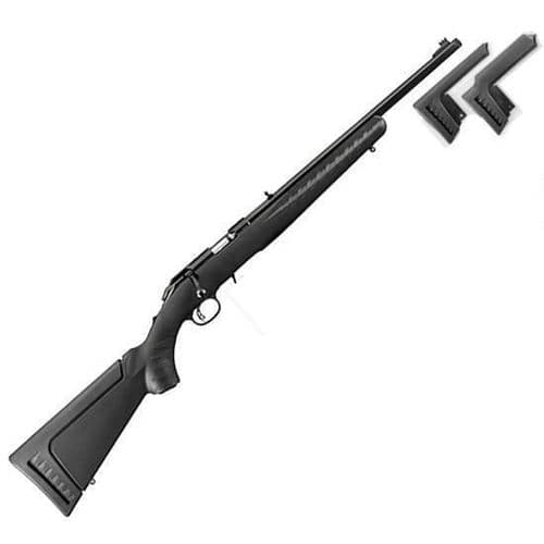 Ruger American Rimfire Bolt Action Rifle .17 HMR 18" Threaded Barrel 9 Rounds Black Composite Stock Blued 2 Ruger American Rimfire Bolt Action Rifle .17 HMR 18" Threaded Barrel 9 Rounds Black Composite Stock Blued 2