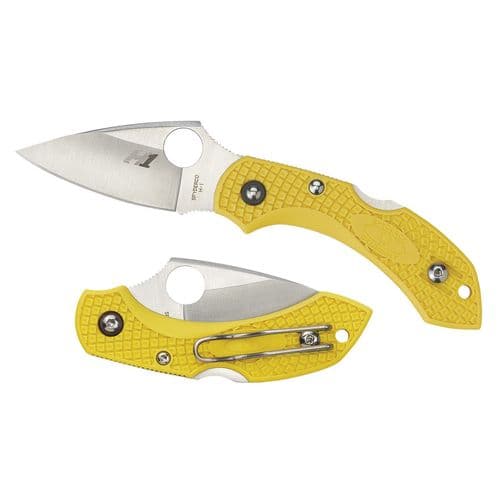 Spyderco C28SYL2 Dragonfly 2 Salt Lightweight 2.25" Folding Clip Point Serrated H1 Steel Blade/FRN Yellow Handle 2 Spyderco C28SYL2 Dragonfly 2 Salt Lightweight 2.25" Folding Clip Point Serrated H1 Steel Blade/FRN Yellow Handle 2