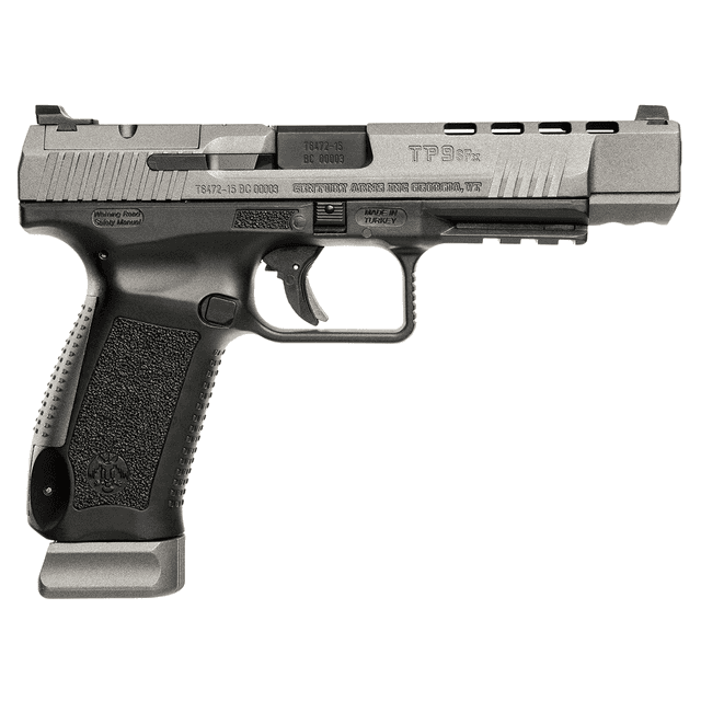 Century Arms CANIK TP9SFx 9mm Pistol - Tungsten Grey Slide 5.25" Black Century Arms CANIK TP9SFx 9mm Pistol - Tungsten Grey Slide 5.25" Black