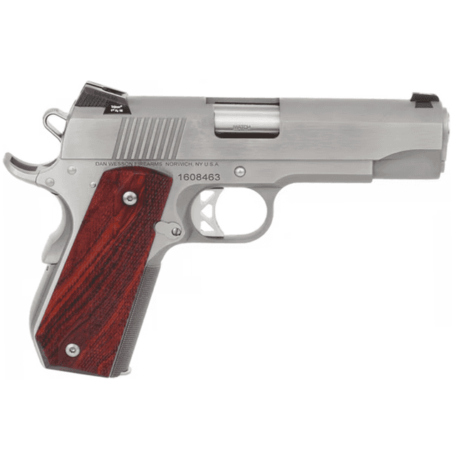 Dan Wesson 01912 Commander Classic *CA Compliant 45 ACP 4.25" 8+1 Stainless Steel Brushed Stainless Steel Slide Cocobolo Grip Dan Wesson 01912 Commander Classic *CA Compliant 45 ACP 4.25" 8+1 Stainless Steel Brushed Stainless Steel Slide Cocobolo Grip