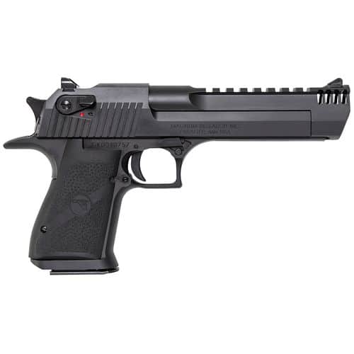 Magnum Research DE357IMB Desert Eagle Mark XIX 357 Mag 6" with Muzzle Brake 9+1 Matte Black Carbon Steel Frame & Slide Black Rubber Grip Magnum Research DE357IMB Desert Eagle Mark XIX 357 Mag 6" with Muzzle Brake 9+1 Matte Black Carbon Steel Frame & Slide Black Rubber Grip