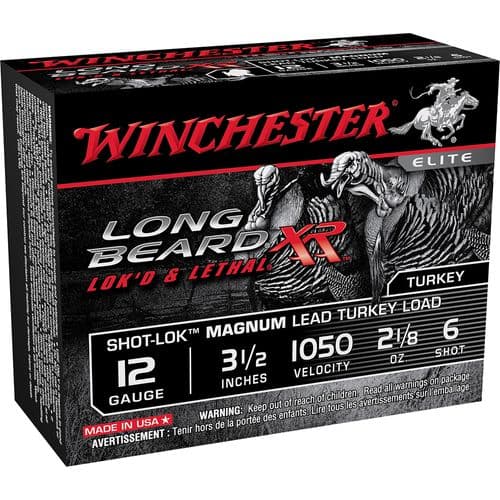 Winchester Ammo STLB12LM6 Long Beard XR Shot-Lok Magnum 12 Gauge 3.5" 2 1/8 oz 6 Shot 10 Bx/ 10 Cs Winchester Ammo STLB12LM6 Long Beard XR Shot-Lok Magnum 12 Gauge 3.5" 2 1/8 oz 6 Shot 10 Bx/ 10 Cs