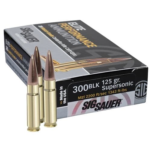 Sig Sauer E300A120 Elite Match Grade 300 Blackout 125 gr Open Tip Match (OTM) 20 Bx/ 25 Cs Sig Sauer E300A120 Elite Match Grade 300 Blackout 125 gr Open Tip Match (OTM) 20 Bx/ 25 Cs