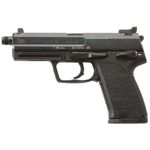 HK 81000347 USP Tactical V1 9mm Luger 4.86" TB 15+1 (2) Black Polymer Frame Black Steel Slide Black Polymer Grip HK 81000347 USP Tactical V1 9mm Luger 4.86" TB 15+1 (2) Black Polymer Frame Black Steel Slide Black Polymer Grip