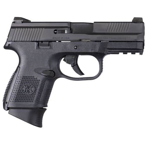 FN 66694 FNS Compact 9mm Luger 3.60" 10+1 Black Matte Black Stainless Steel Slide Black Polymer Grip FN 66694 FNS Compact 9mm Luger 3.60" 10+1 Black Matte Black Stainless Steel Slide Black Polymer Grip
