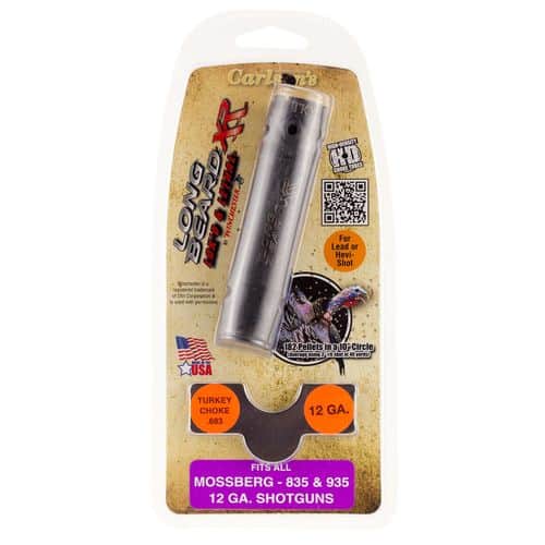 Carlson's Choke Tubes 70160 Long Beard Turkey Mossberg 835, 935 12 Gauge 17-4 Stainless Steel Blued (Ported) Carlson's Choke Tubes 70160 Long Beard Turkey Mossberg 835, 935 12 Gauge 17-4 Stainless Steel Blued (Ported)