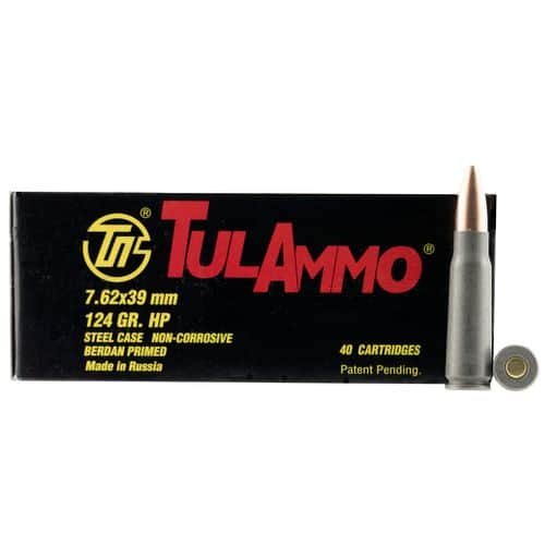 Tulammo UL076209 Rifle 7.62x39mm 124 gr Full Metal Jacket (FMJ) 40 Bx/ 25 Cs Tulammo UL076209 Rifle 7.62x39mm 124 gr Full Metal Jacket (FMJ) 40 Bx/ 25 Cs