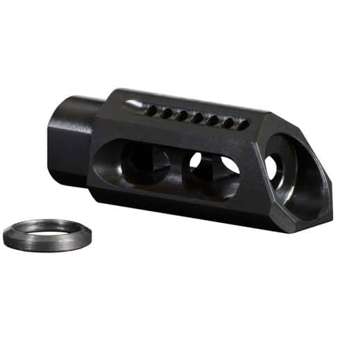 Yankee Hill 3085MBA Slant 30 Cal Muzzle Brake 5/8"-24 tpi Black Steel Yankee Hill 3085MBA Slant 30 Cal Muzzle Brake 5/8"-24 tpi Black Steel